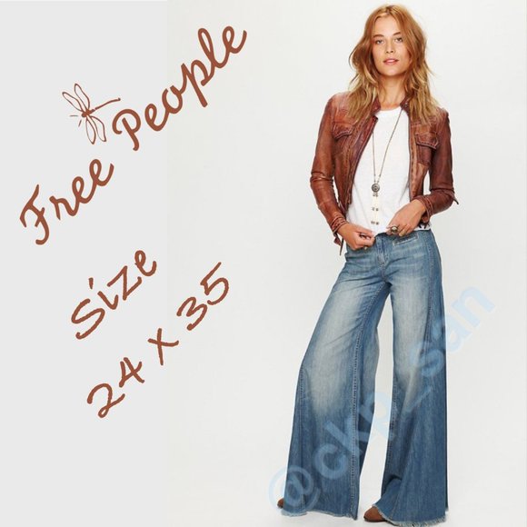 RESERVED FOR @Cpk_san Free People Extreme Vintage Flare Jeans Easy Rider - Picture 1 of 16